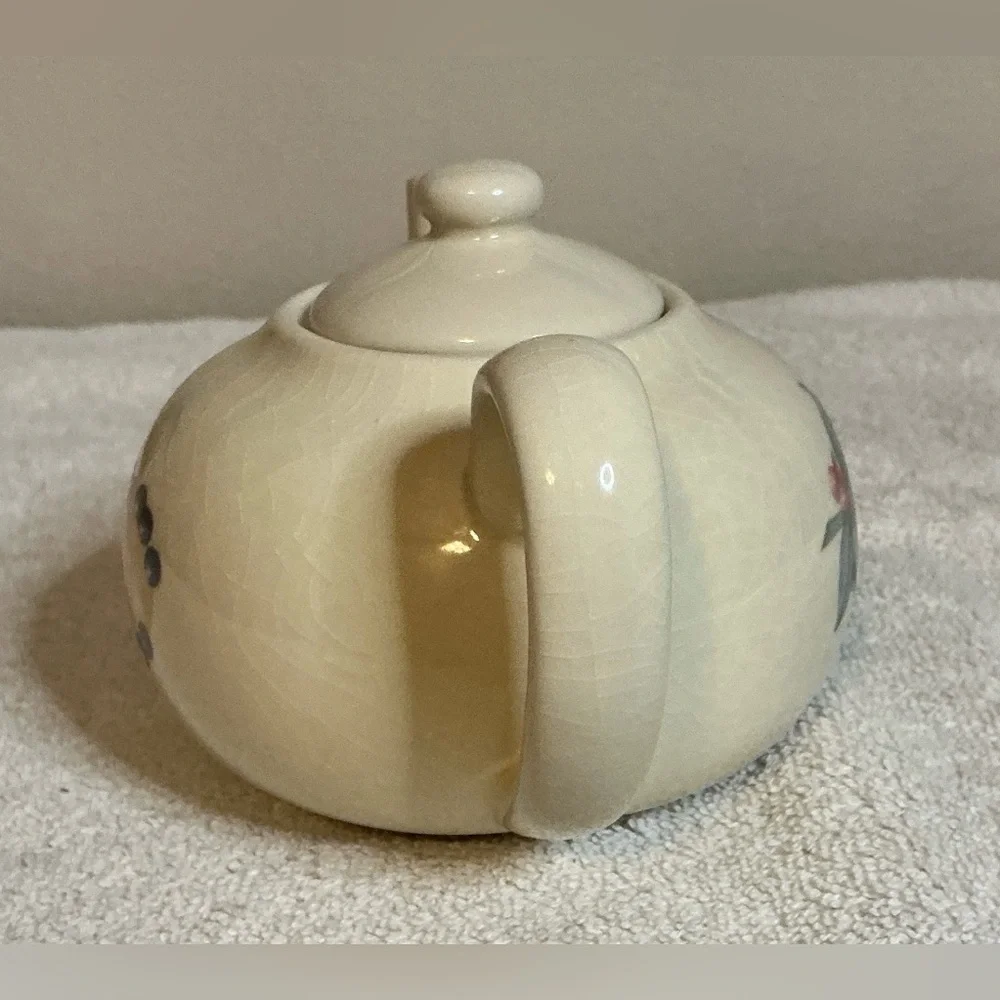 Corelle Corning Coordinates Mini Tea Pot W/ Lid Abundace Pattern With Org. Box